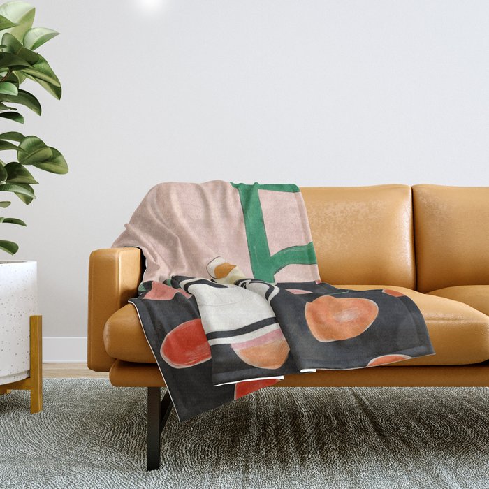 Morning Coffee Throw Blanket Gallery Image 1
