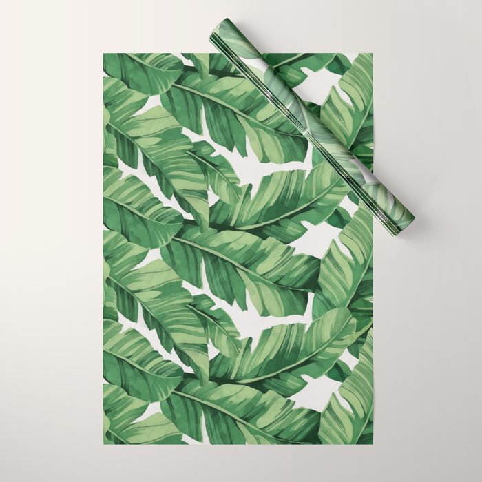 Tropical banana leaves VI Wrapping Paper Gallery Image 1