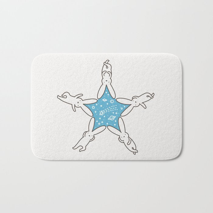 Rabbit Star Bath Mat Gallery Image 1