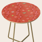 Whimsical Tiny Toys & Pine Branches in Red Side Table Gallery Image 2