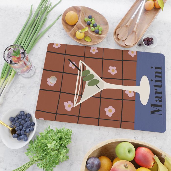 Martini Cocktail Cutting Board Gallery Image 2