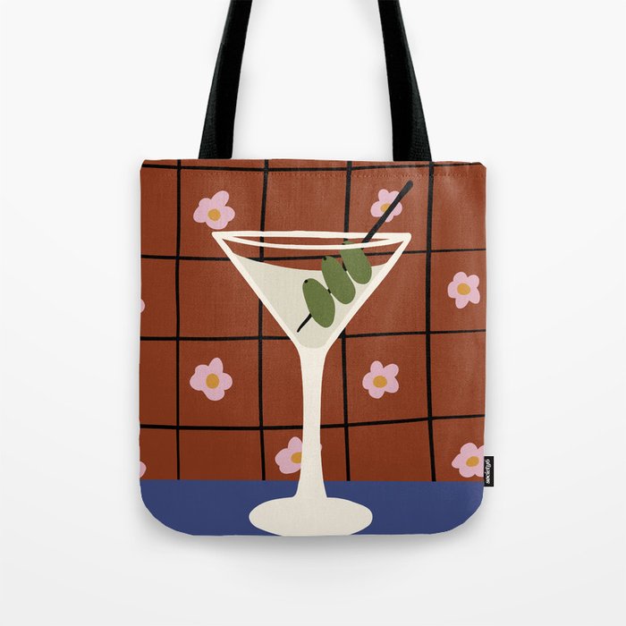 Martini Cocktail Tote Bag Gallery Image 1