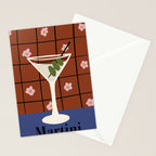 Martini Cocktail Stationery Card Gallery Image 2
