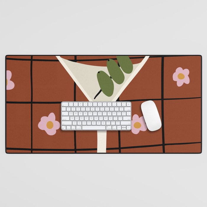 Martini Cocktail Desk Mat Gallery Image 1