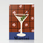Martini Cocktail Stationery Card Gallery Image 2