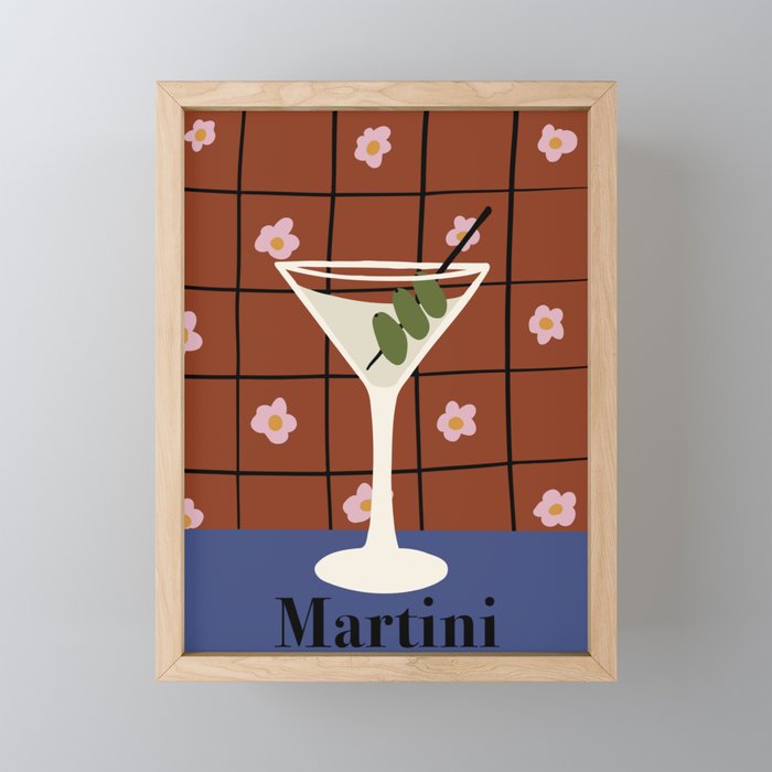 Martini Cocktail Mini Art Print Gallery Image 1