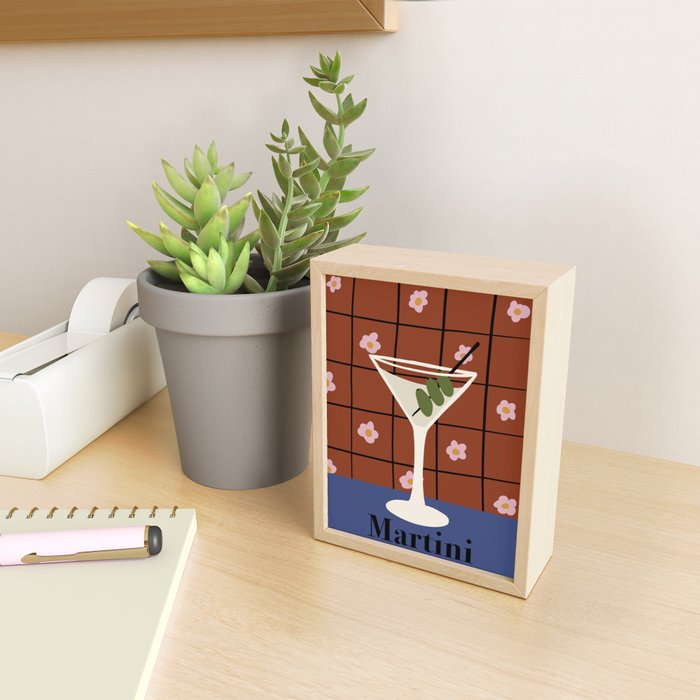 Martini Cocktail Mini Art Print Gallery Image 2