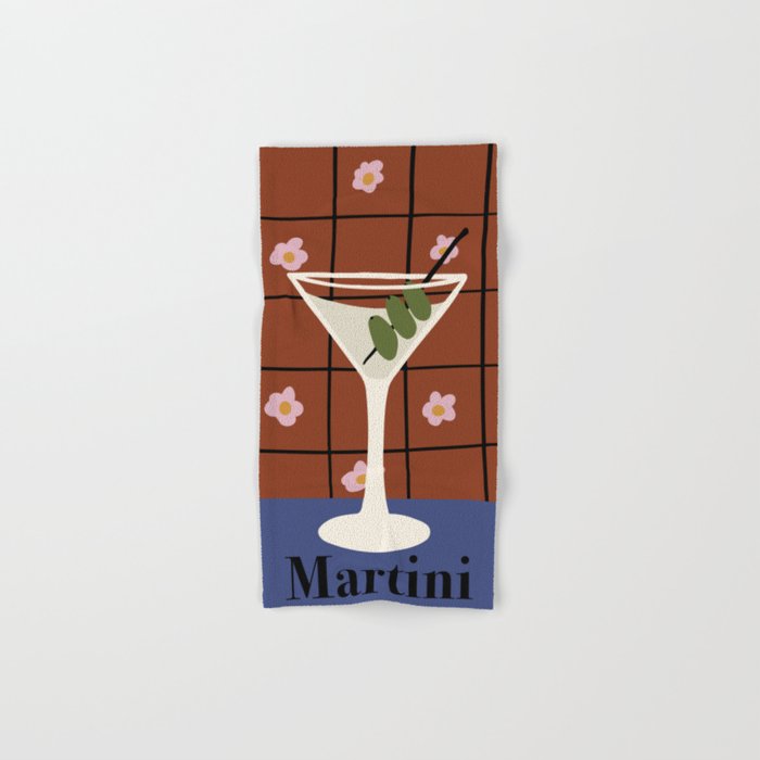 Martini Cocktail Bath Towel Gallery Image 1