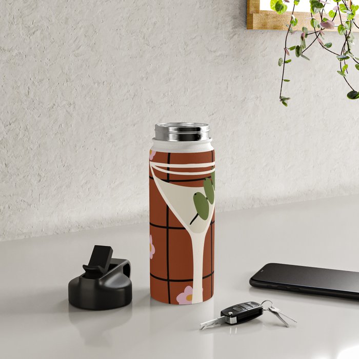 Martini Cocktail Water Bottle Gallery Image 4