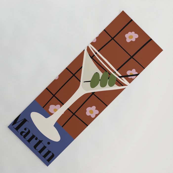 Martini Cocktail Yoga Mat Gallery Image 1