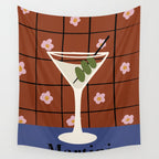 Martini Cocktail Wall Tapestry Gallery Image 4