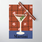 Martini Cocktail Wrapping Paper Gallery Image 1