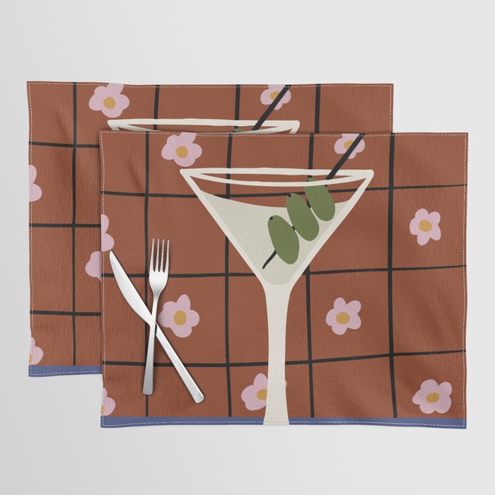 Martini Cocktail Placemat Gallery Image 1