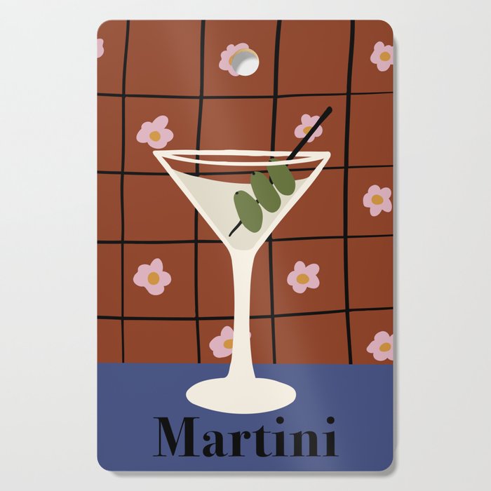 Martini Cocktail Cutting Board Gallery Image 1