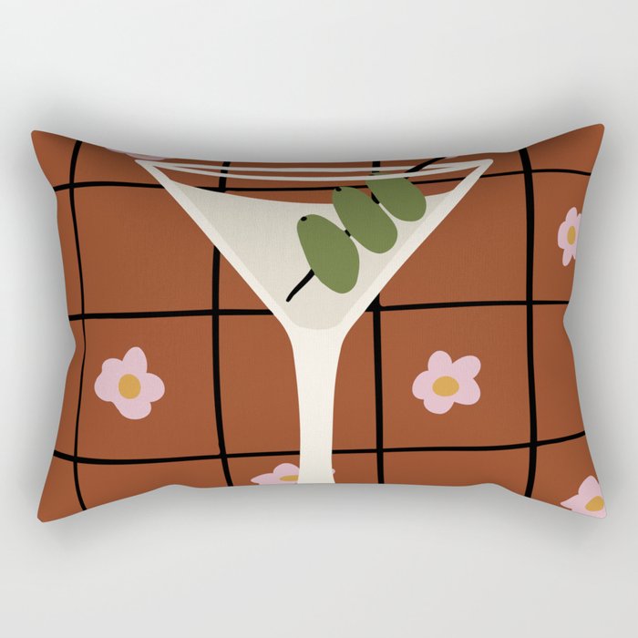 Martini Cocktail Rectangular Pillow Gallery Image 2