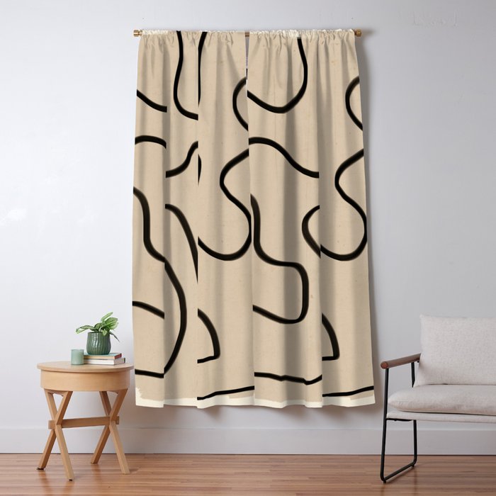 Abstract line art 145 Window Curtain Gallery Image 5