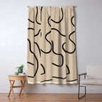 Abstract line art 145 Window Curtain Gallery Image 5
