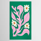 Lavender & Tropical Green: Les Fleurs | Flower Market Color Series 08 Tablecloth Gallery Image 2