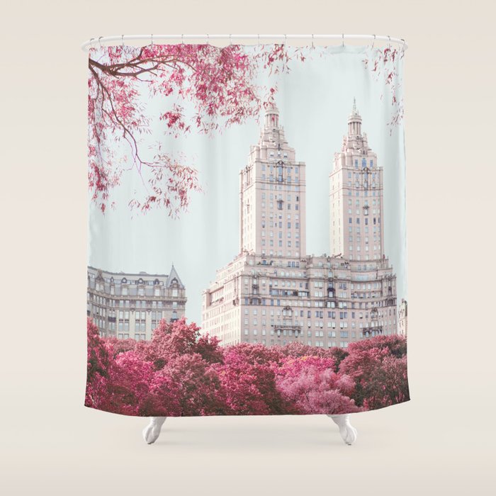 New York City Infrared Shower Curtain Gallery Image 1