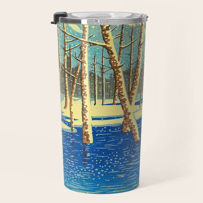 Kawase Hasui Vintage Japanese Woodblock Print Travel Mug Gallery Image 3
