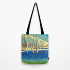 Kawase Hasui Vintage Japanese Woodblock Print Tote Bag Gallery Image 2