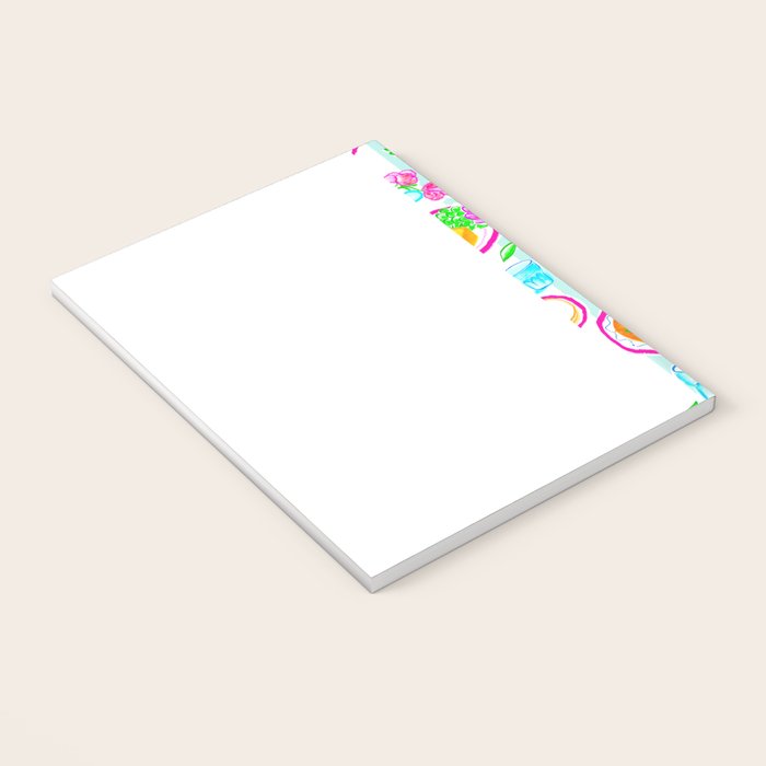 La Dolce Vita Summer Italian Table on blue and white stripes Notebook Gallery Image 3