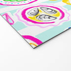 La Dolce Vita Summer Italian Table on blue and white stripes Welcome Mat Gallery Image 2