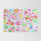 La Dolce Vita Summer Italian Table on blue and white stripes Rug Gallery Image 2