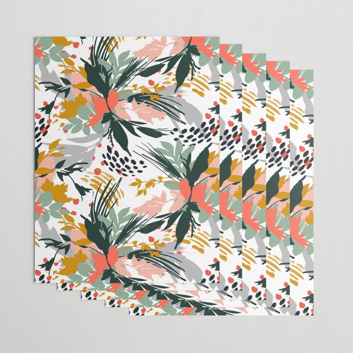 Botanical brush strokes I Wrapping Paper Gallery Image 3