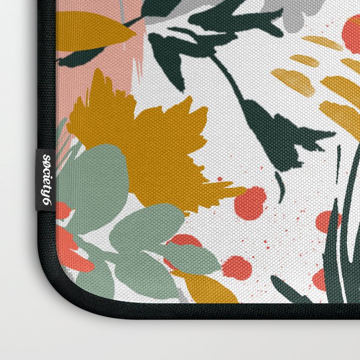 Botanical brush strokes I Laptop Sleeve Gallery Image 3