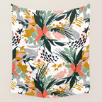 Botanical brush strokes I Wall Tapestry Gallery Image 4