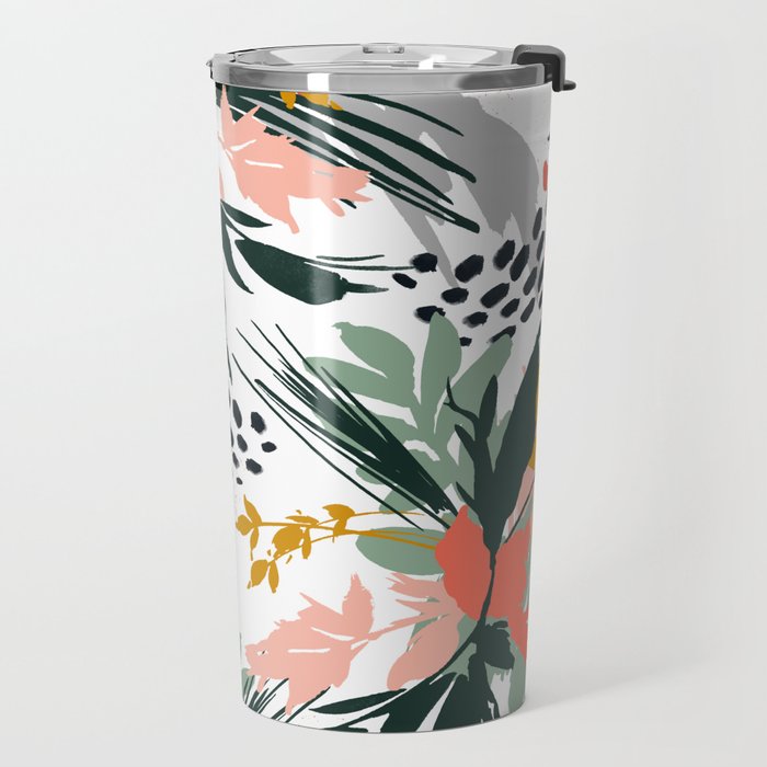 Botanical brush strokes I Travel Mug Gallery Image 2
