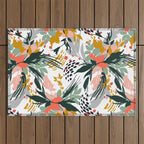 Botanical brush strokes I Outdoor Rug Gallery Image 1