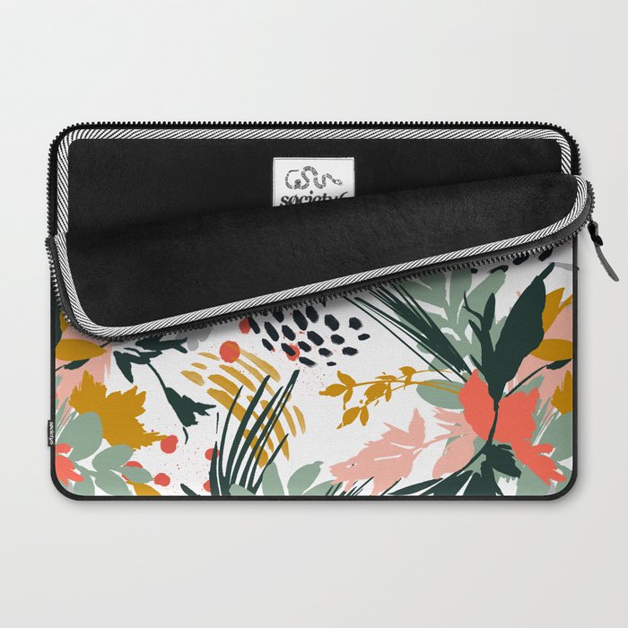 Botanical brush strokes I Laptop Sleeve Gallery Image 2