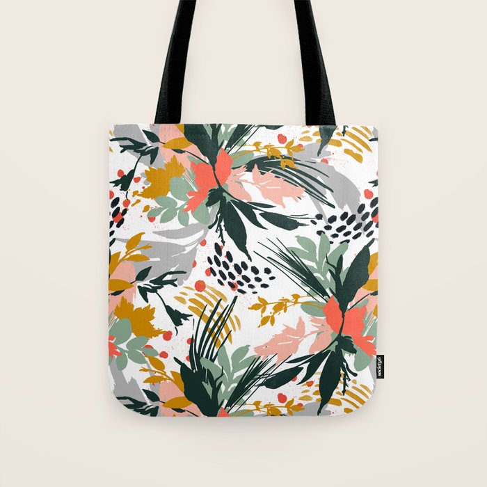 Botanical brush strokes I Tote Bag Gallery Image 1