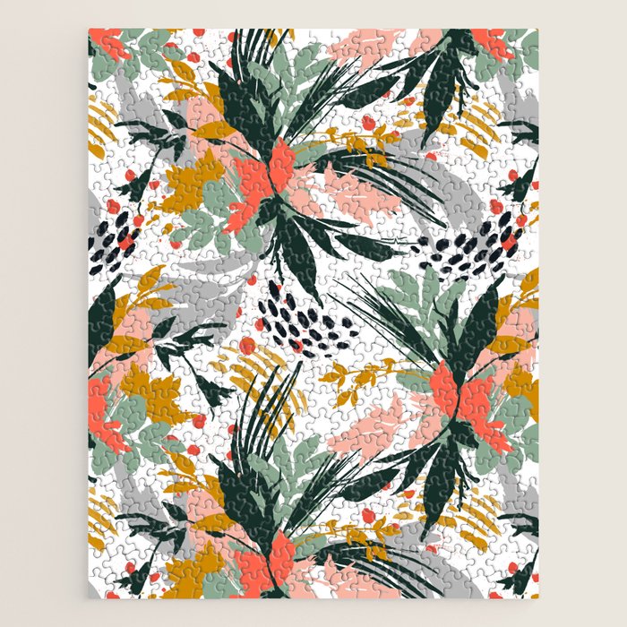 Botanical brush strokes I Jigsaw Puzzle Gallery Image 1
