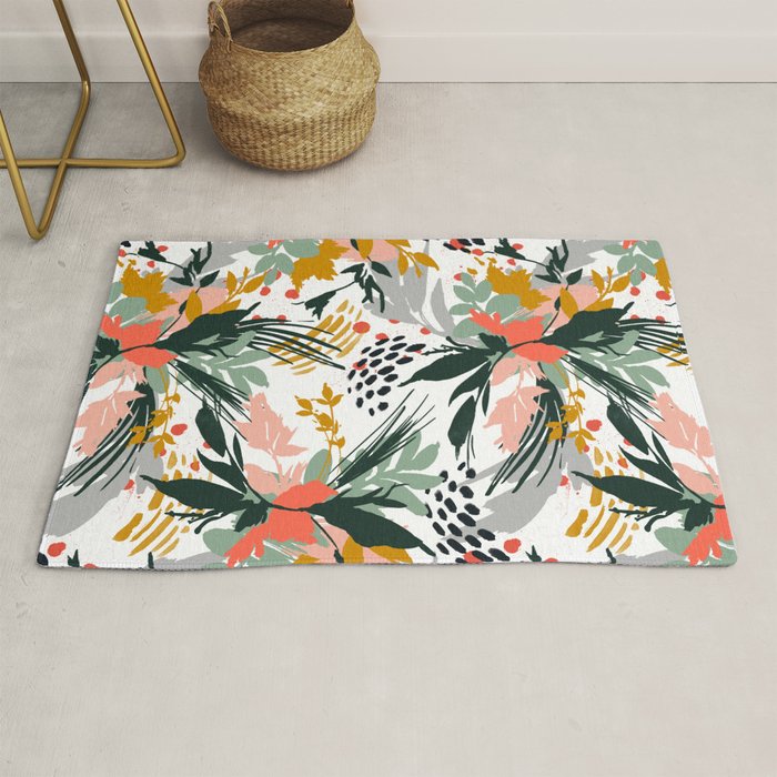 Botanical brush strokes I Rug Gallery Image 1
