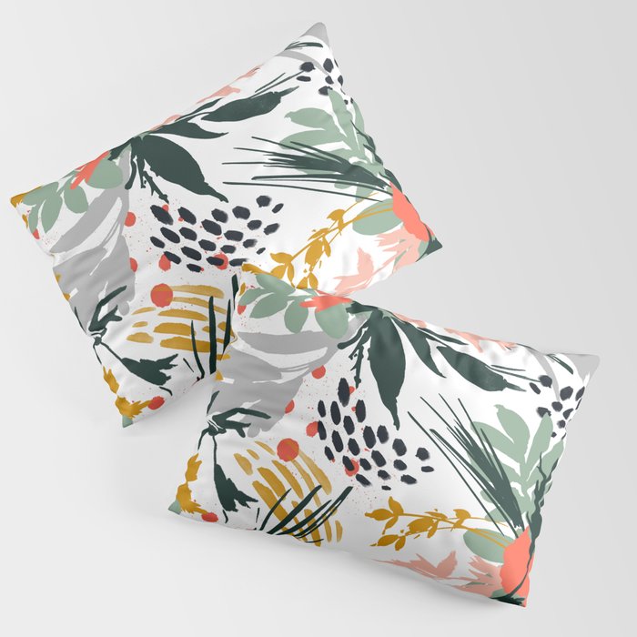 Botanical brush strokes I Pillow Sham Gallery Image 3