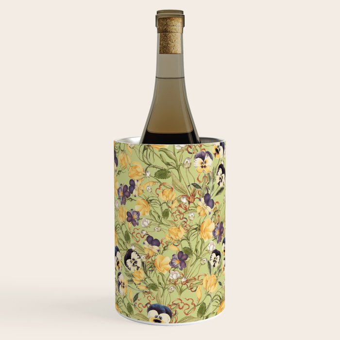 Pansy Floral Pattern Wine Chiller Gallery Image 1