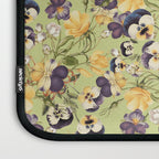 Pansy Floral Pattern Laptop Sleeve Gallery Image 3