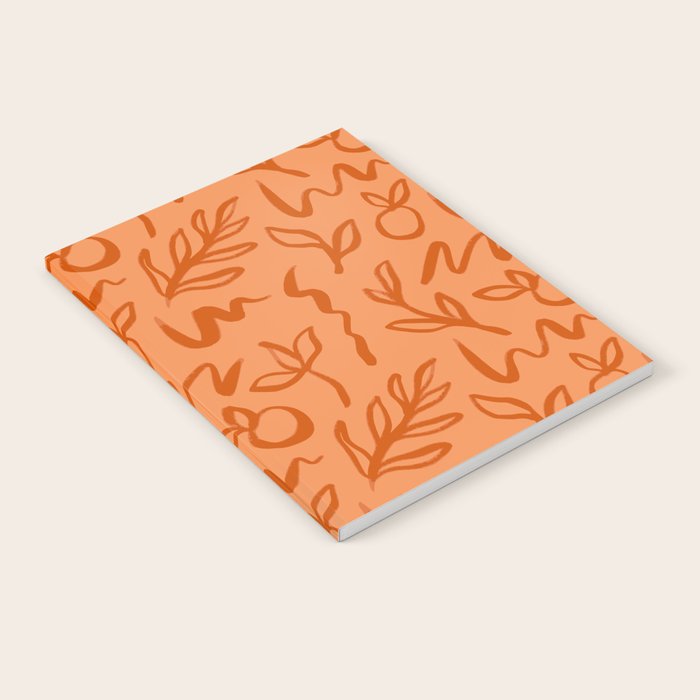Organic watercolor plant nature art pattern Notebook Gallery Image 1