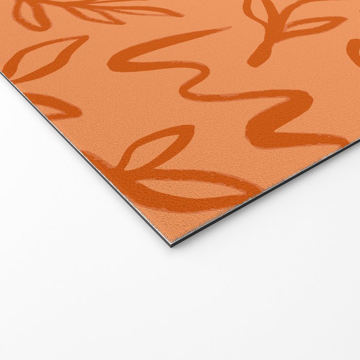 Organic watercolor plant nature art pattern Welcome Mat Gallery Image 2
