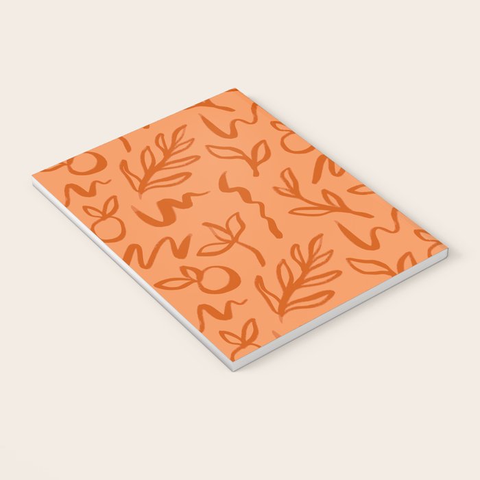 Organic watercolor plant nature art pattern Notebook Gallery Image 3