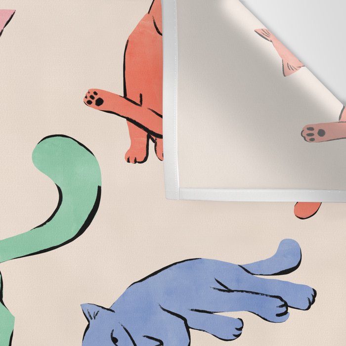 Pastel Cats Wall Tapestry Gallery Image 3