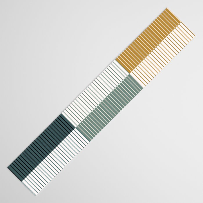 Color Block Line Pattern II Table Runner Gallery Image 3
