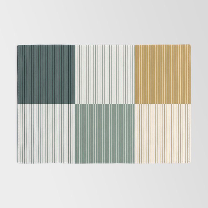Color Block Line Pattern II Rug Gallery Image 2