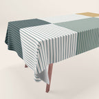 Color Block Line Pattern II Tablecloth Gallery Image 1