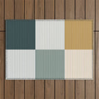 Color Block Line Pattern II Outdoor Rug Gallery Image 1