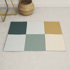 Color Block Line Pattern II Rug Gallery Image 1