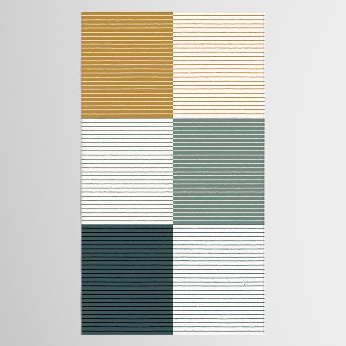 Color Block Line Pattern II Tablecloth Gallery Image 2